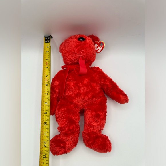 Ty Beanie Baby Buddy, Sizzle the Bear 2001 Retired W/Tags 13" Red Bear (READ) - Picture 8 of 9